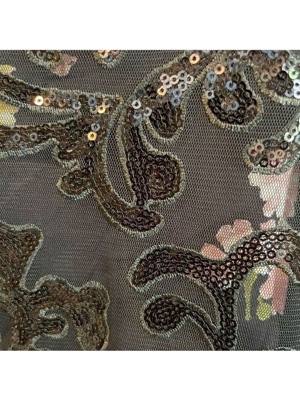 Free People Floral Sequin Dress Size Small - Picture 4 of 7